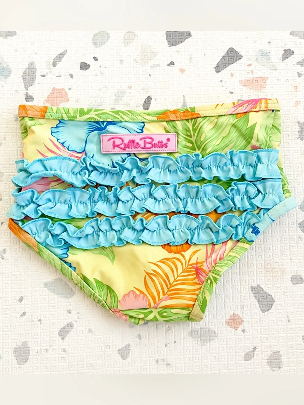 Ruffle Butts Happy Hula Tankini Baby Bottoms - 12-18 Months